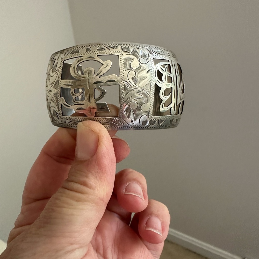 Vintage Sterling Silver Cuff Bracelet
